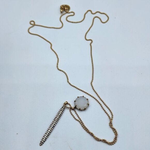 J. Crew gold tone pendant necklace - Picture 1 of 4